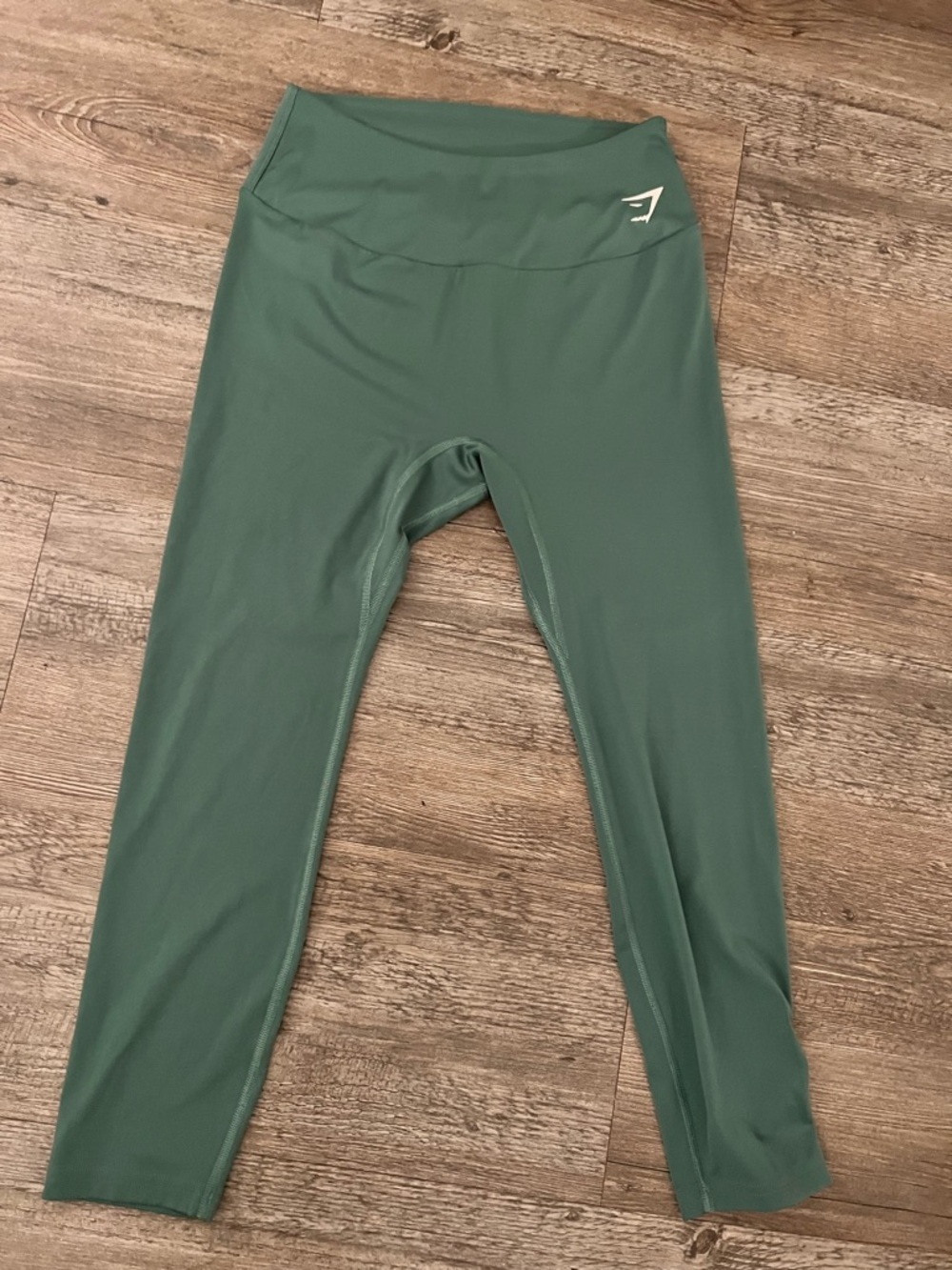 Gymshark High Waisted Leggings Green | Size Large | Sculpting Activewear